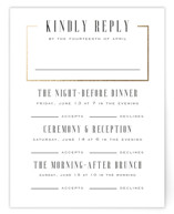 Documentary Foil-Pressed Multi-Event RSVP Cards