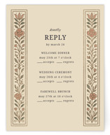 Botanical Tapestry Foil-Pressed Multi-Event RSVP Cards