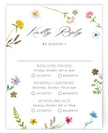 Bright Garden Foil-Pressed Multi-Event RSVP Cards