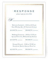 Anchored Foil-Pressed Multi-Event RSVP Cards