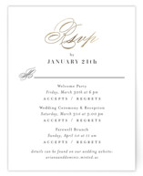 Gilded Ampersand Foil-Pressed Multi-Event RSVP Cards