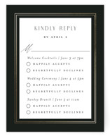 Foil-Pressed Multi-Event RSVP Cards