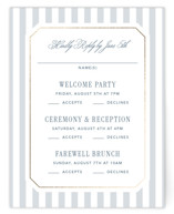 Seashore Foil-Pressed Multi-Event RSVP Cards