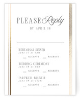 Foil-Pressed Multi-Event RSVP Cards