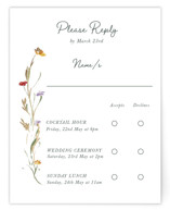 Coastal Bloom Foil-Pressed Multi-Event RSVP Cards