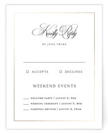 Foil-Pressed Multi-Event RSVP Cards