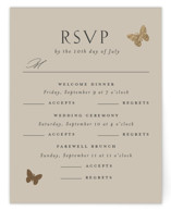 dancing in the garden Foil-Pressed Multi-Event RSVP Cards