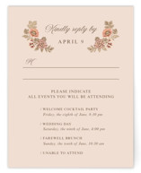 Blooming path Foil-Pressed Multi-Event RSVP Cards