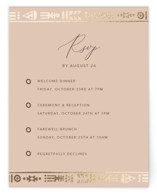 Foil-Pressed Multi-Event RSVP Cards