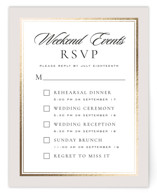 Foil-Pressed Multi-Event RSVP Cards