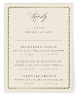 Foil-Pressed Multi-Event RSVP Cards