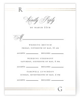 Foil-Pressed Multi-Event RSVP Cards