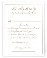 Foil-Pressed Multi-Event RSVP Cards