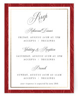 Foil-Pressed Multi-Event RSVP Cards