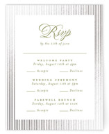 museo Foil-Pressed Multi-Event RSVP Cards