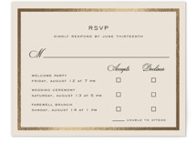 krytharaki Foil-Pressed Multi-Event RSVP Cards