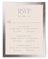 Threaded Foil-Pressed Multi-Event RSVP Cards