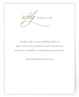 Fineline Foil-Pressed RSVP Online Enclosure Cards