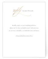 Aligned Foil-Pressed RSVP Online Enclosure Cards