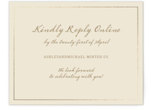 Foil-Pressed RSVP Online Enclosure Cards
