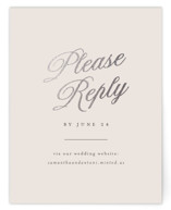 Tux Foil-Pressed RSVP Online Enclosure Cards