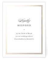 Timeless Together Foil-Pressed RSVP Online Enclosure Cards