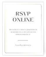 Loren Foil-Pressed RSVP Online Enclosure Cards