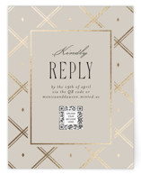 Luxe Lines Foil-Pressed RSVP Online Enclosure Cards
