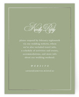Greenwood Foil-Pressed RSVP Online Enclosure Cards