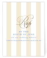 Patterned florals Foil-Pressed RSVP Online Enclosure Cards
