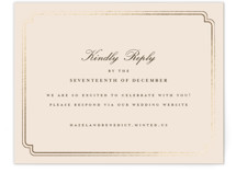 Foil-Pressed RSVP Online Enclosure Cards