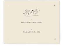 Written in the Stars Foil-Pressed RSVP Online Enclosure Cards
