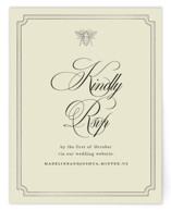 Honeybee Foil-Pressed RSVP Online Enclosure Cards
