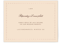 Sweet Fancy Foil-Pressed RSVP Online Enclosure Cards