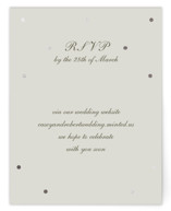 Pearls Foil-Pressed RSVP Online Enclosure Cards