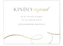 Forever And Foil-Pressed RSVP Online Enclosure Cards