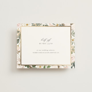 Country Garden Foil-Pressed RSVP Online Enclosure Cards
