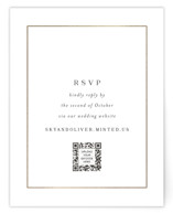 Bianca Foil-Pressed RSVP Online Enclosure Cards