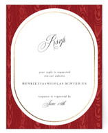 Moiré Foil-Pressed RSVP Online Enclosure Cards