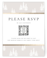Gilded Forest Foil-Pressed RSVP Online Enclosure Cards