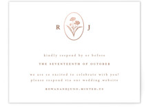 fleu-de-sel Foil-Pressed RSVP Online Enclosure Cards