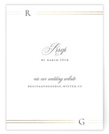 Elencourt Foil-Pressed RSVP Online Enclosure Cards