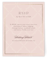 Scallop Monogram Foil-Pressed RSVP Online Enclosure Cards