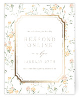 Foil-Pressed RSVP Online Enclosure Cards