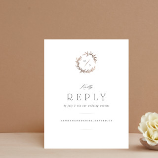 Tradition Foil-Pressed RSVP Online Enclosure Cards
