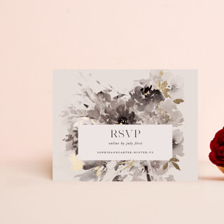 Eloquent Foil-Pressed RSVP Online Enclosure Cards