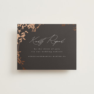 Bliss Foil-Pressed RSVP Online Enclosure Cards