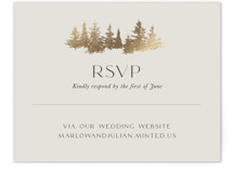 Vista Foil-Pressed RSVP Online Enclosure Cards