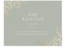 Riviera Foil-Pressed RSVP Online Enclosure Cards