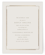 Illusion Foil-Pressed RSVP Online Enclosure Cards